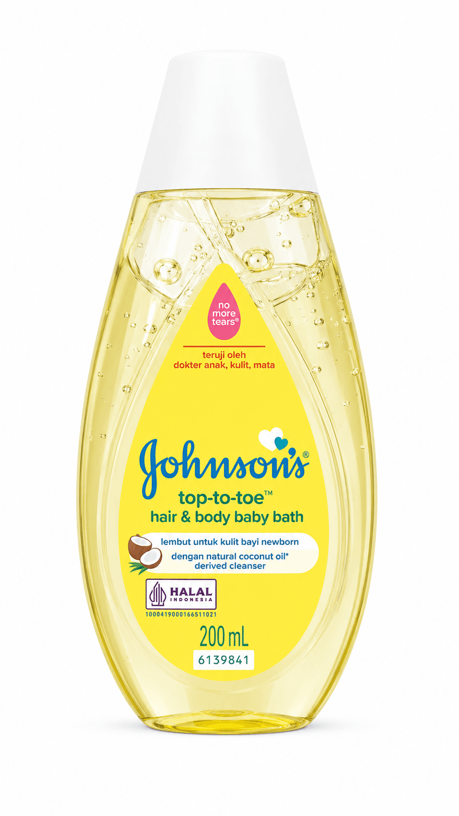 Johnson’s Top-to-Toe Hair & Body Baby Bath 200ml