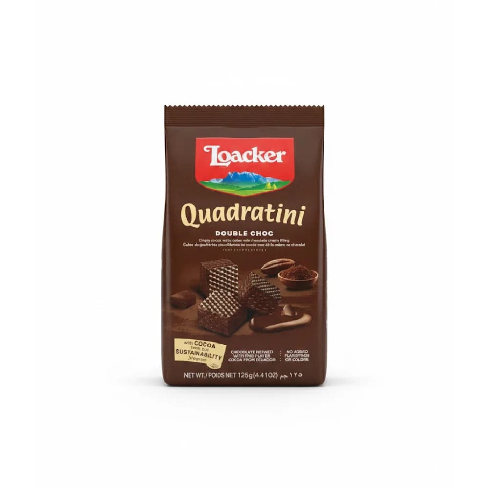 Loacker - Quadratini Double Chocolate (125g)