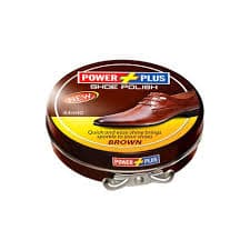 Power Plus Tin Shoe Polish Brown 44m
